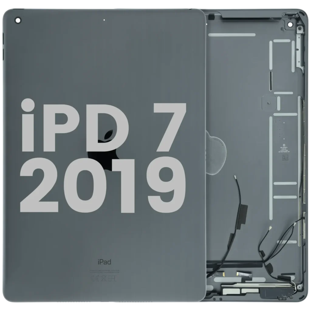 Back Housing Compatible for iPad 7 (2019) (Used OEM Pull: Grade A) (Space Gray)