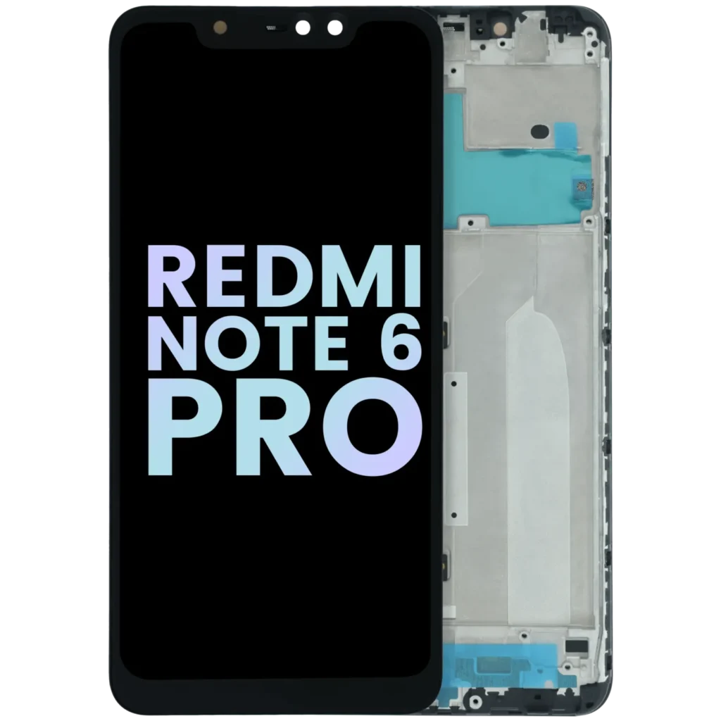 LCD Assembly With Frame For Xiaomi Redmi Note 6 Pro (Genuine OEM) (Black)