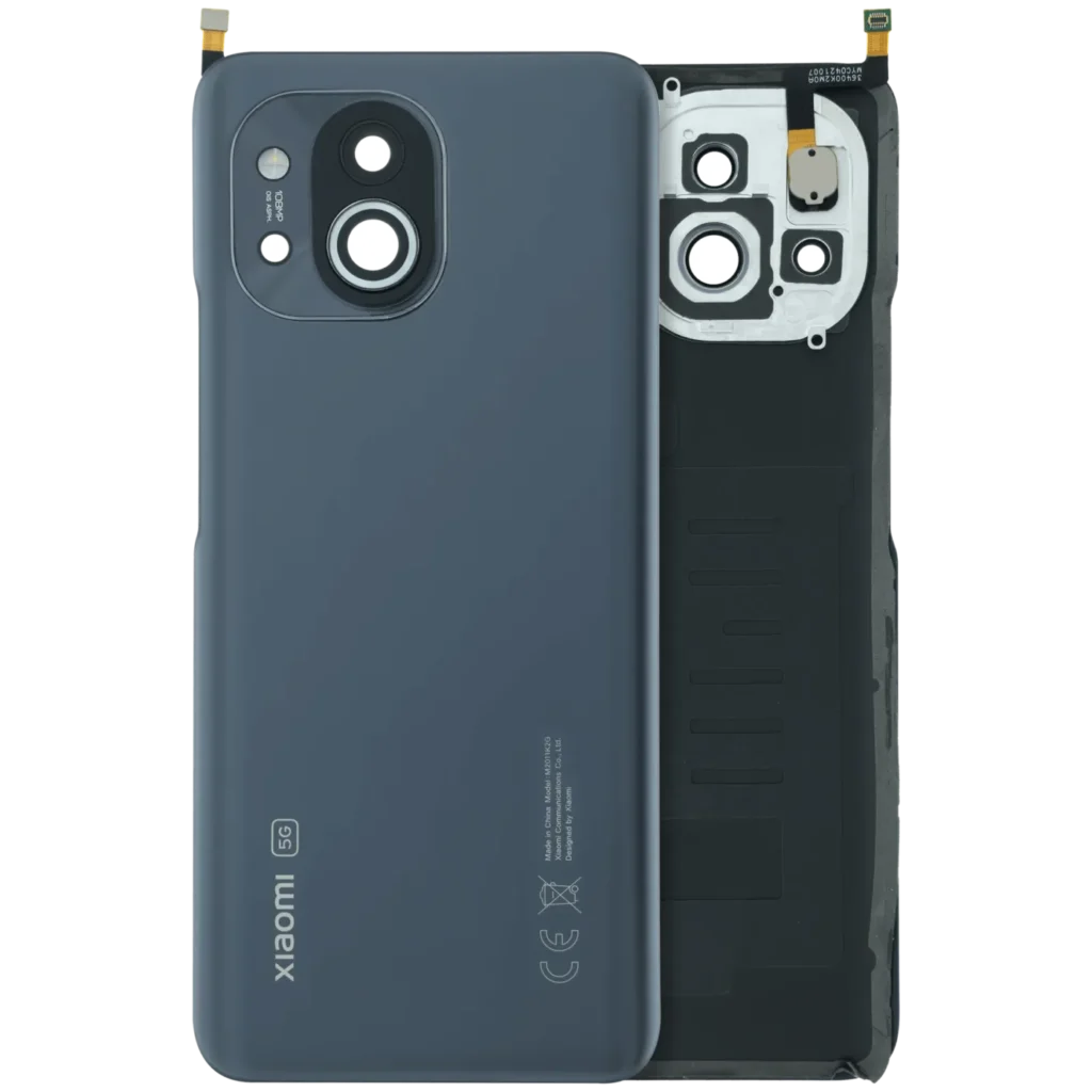 Back Cover Glass For Xiaomi Mi 11 (Genuine OEM) (Midnight Gray)