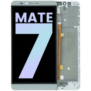 LCD Assembly With Frame For Huawei Mate 7 (2014) (Genuine OEM) (White)