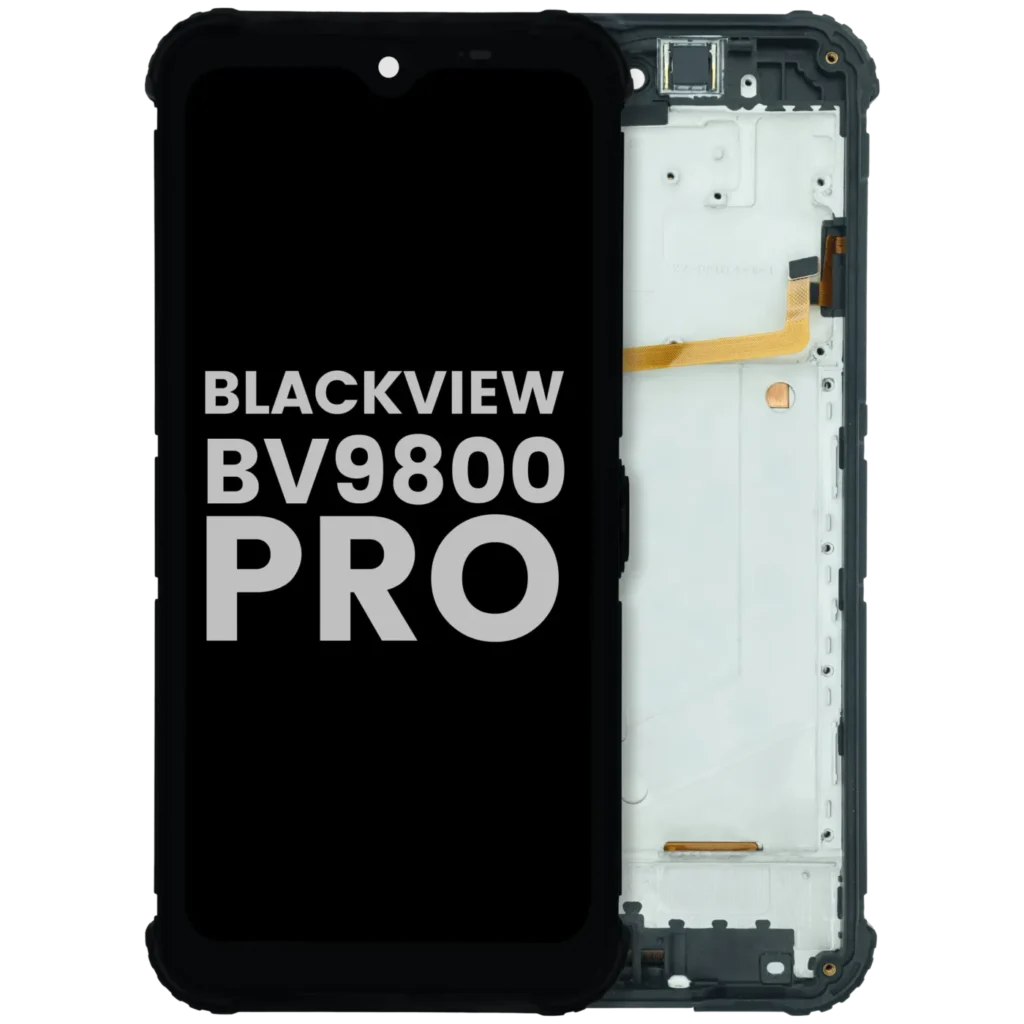 LCD Assembly With Frame For Blackview BV9800 Pro (Used OEM Pull Grade A) (Black)