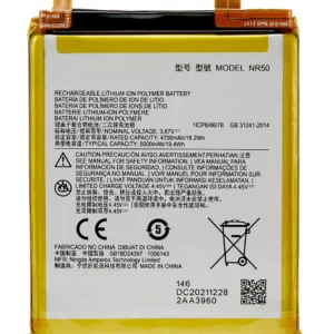 Replacement Battery For Motorola Moto Edge X30 5G (XT2201-2/6 / 2021) (NR50)