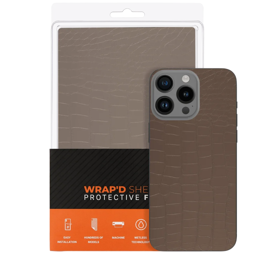 Wrapd Skin - Crocodile Pattern (Gray) (10 Pack)