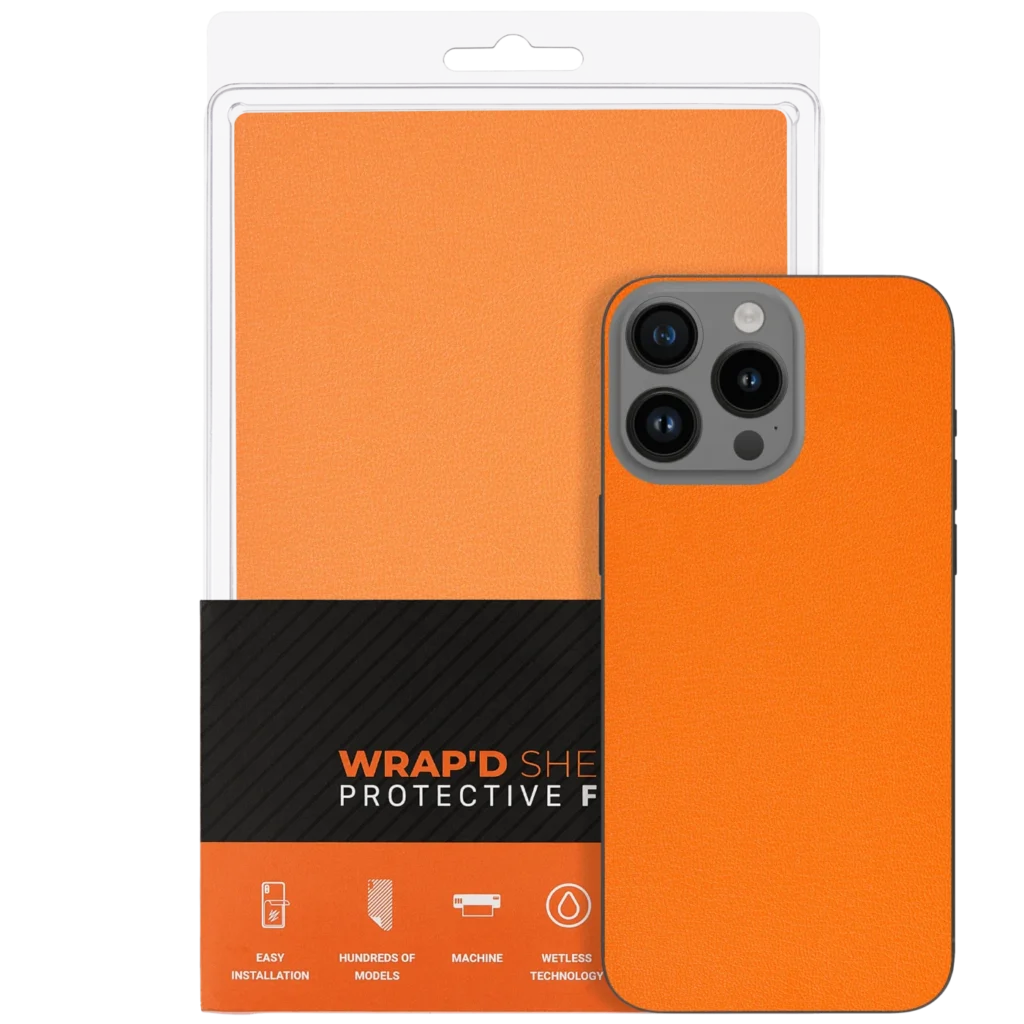 Wrapd Skin - Calfskin (Hermes Orange) (10 Pack)