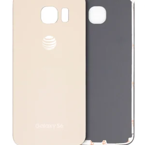 Back Cover Glass For Samsung Galaxy S6 ( AT&T Logo) (Used OEM Pull: Grade A) (Gold Platinum)