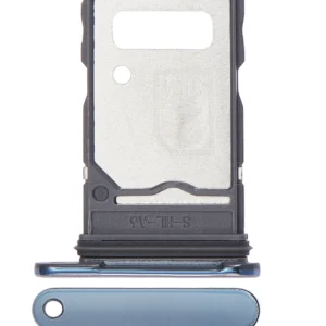 Dual Sim Card Tray For Motorola Edge 20 Pro (XT2153-1 / 2021) (Blue Vegan Leather)
