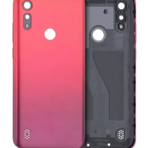 Back cover Glass For Motorola Moto E6S (XT2053 / 2020) (Sunrise Red)