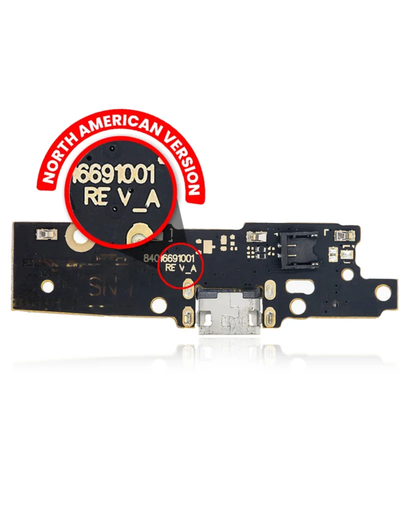 Charging Port Board (With Finger Sensor) For Motorola E4 (XT1764 / XT1767 / XT1768 / 2017) (US Version / Rev_A)