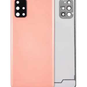 Back Cover Glass With Camera Lens For Samsung Galaxy A71 4G (A715 / 2020) (Aftermarket Plus) (Prism Crush Pink)