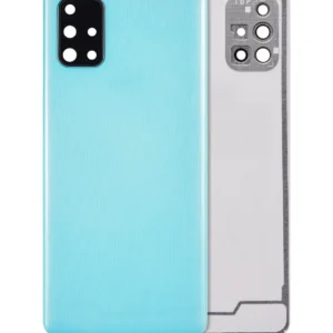 Back Cover Glass With Camera Lens For Samsung Galaxy A71 (A715 / 2020) (Aftermarket Plus) ( Prism Crush Blue)