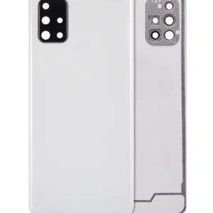 Back Cover Glass With Camera Lens For Samsung Galaxy A71 (A715 / 2020) (Aftermarket Plus) ( Prism Crush Silver)