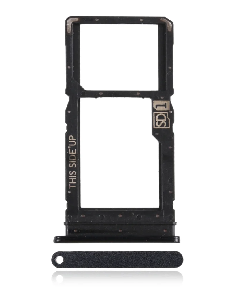 Dual Sim Card Tray For Motorola Moto G Power (XT2041-4 / 2020) (Smoke Black)