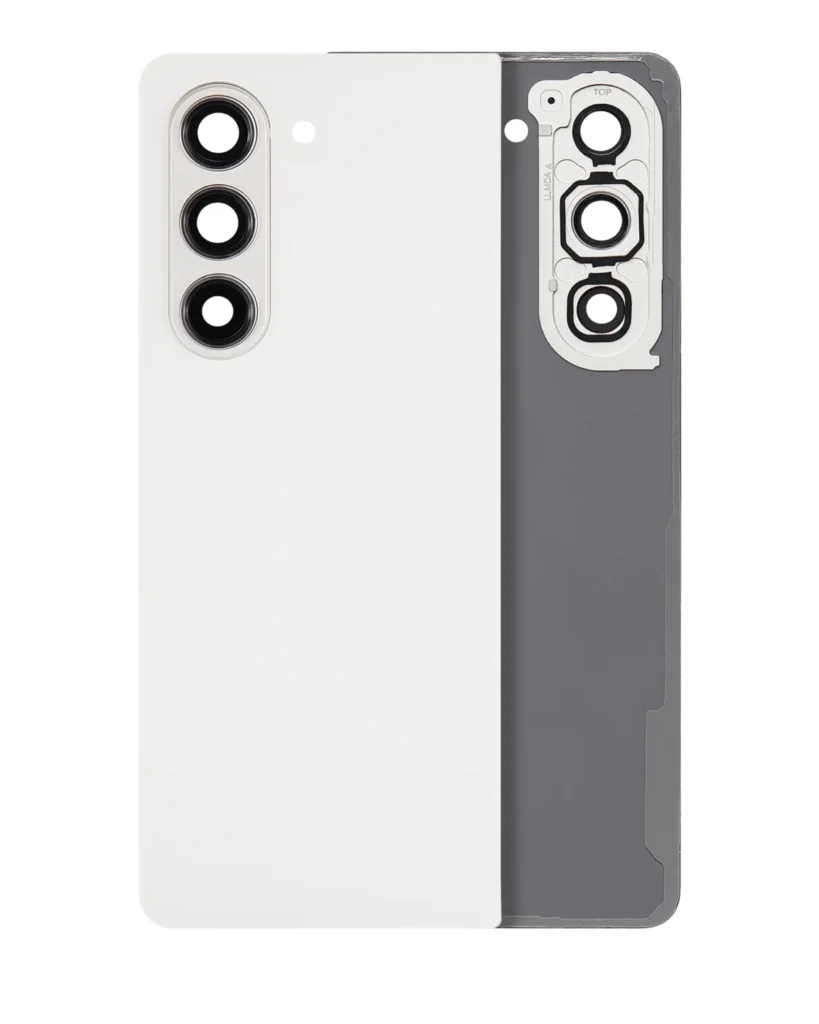 Back Cover Glass With Camera Lens For Samsung Galaxy Z Fold 5 (Service Pack) (Cream)