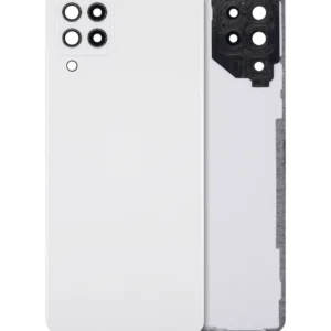 Back Cover Glass With Camera Lens For Samsung Galaxy A22 4G (A225 / 2021) (Aftermarket Plus) (White)