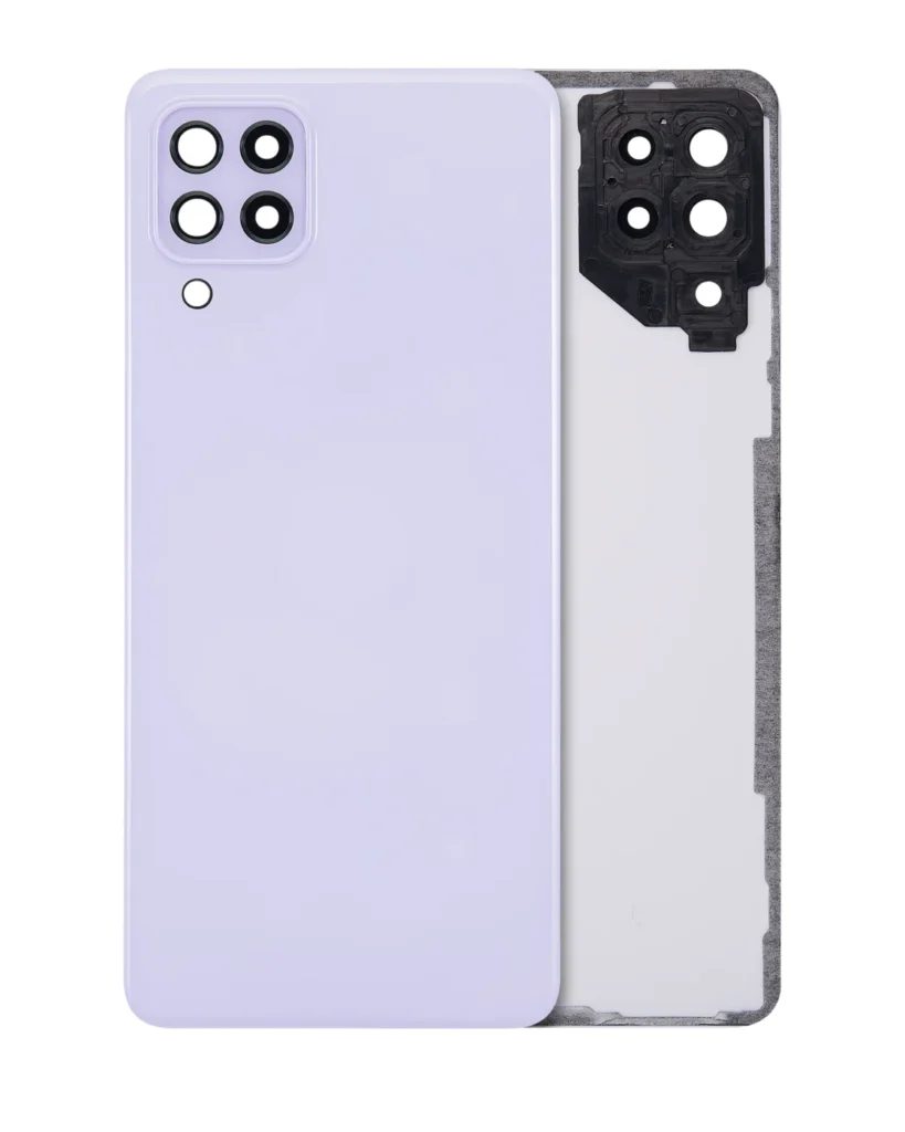 Back Cover Glass With Camera Lens For Samsung Galaxy A22 4G (A225 / 2021) (Aftermarket Plus) (Violet)