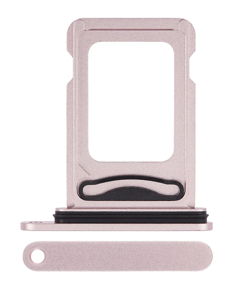 Dual Sim Card Tray For iPhone 15 / 15 Plus (Pink)