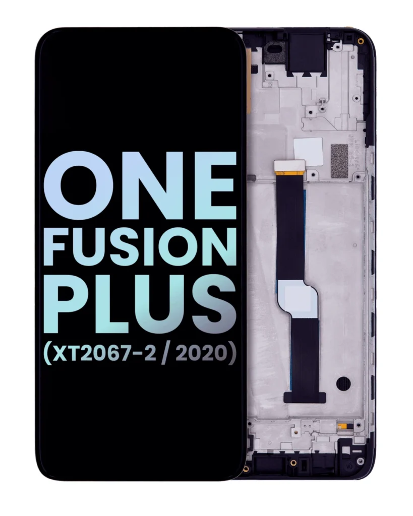 LCD Assembly With Frame For Motorola One Fusion Plus (XT2067 / 2020) (Genuine OEM) (Blue)