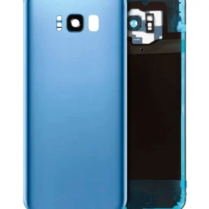 Back Cover Glass With Camera Lens For Samsung Galaxy S8 Plus (No Logo) (Aftermarket Plus) (Coral Blue)