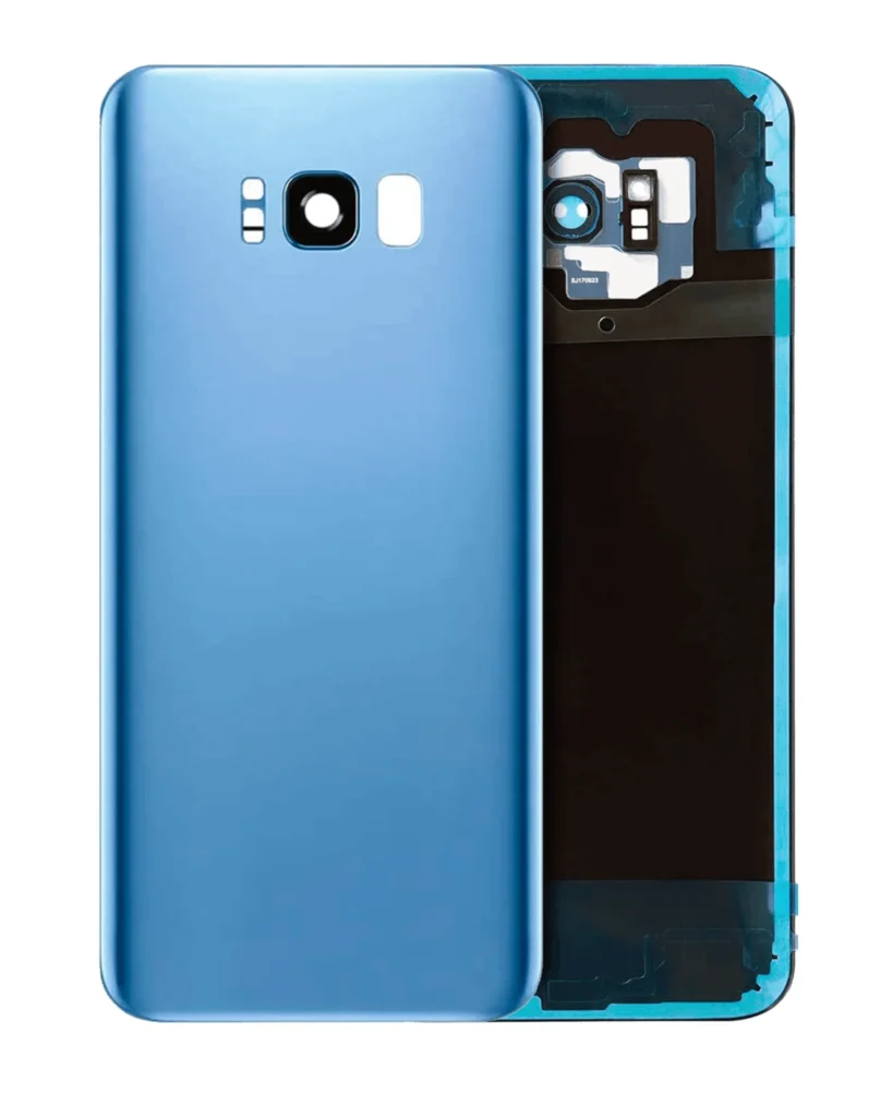 Back Cover Glass With Camera Lens For Samsung Galaxy S8 Plus (No Logo) (Aftermarket Plus) (Coral Blue)