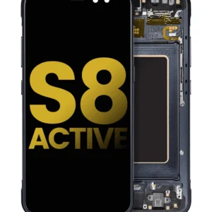 OLED Assembly With Frame For Samsung Galaxy S8 Active (Refurbished) (Meteor Gray)