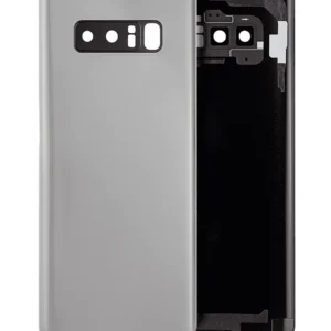 Back Cover Glass With Camera Lens For Samsung Galaxy Note 8 (No Logo) (Aftermarket Plus) (Silver)