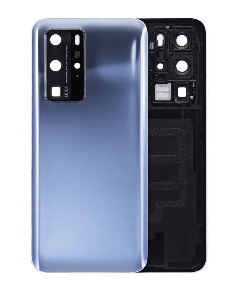Back cover Glass With Camera Lens For Huawei P40 Pro (Mirror Silver)