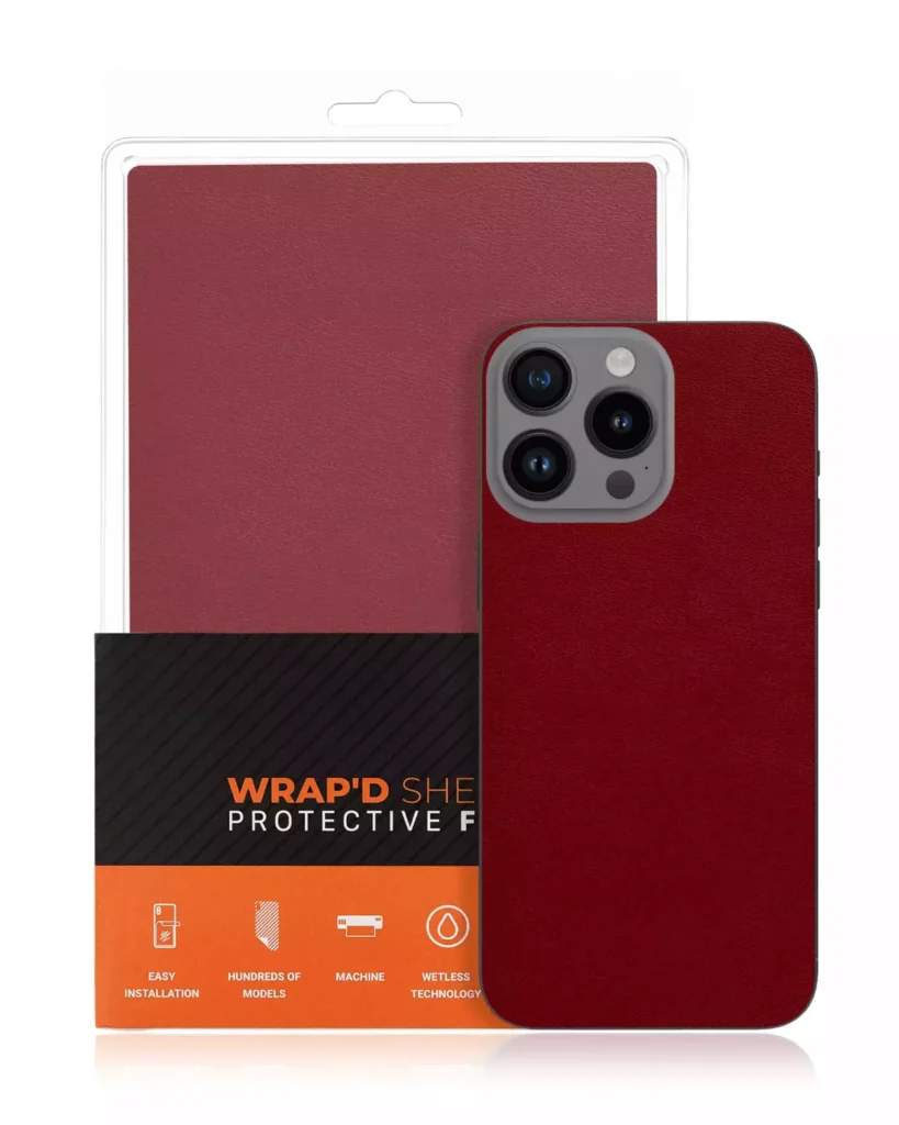 Wrapd Skin - Lambskin (Huaxia Red) (10 Pack)