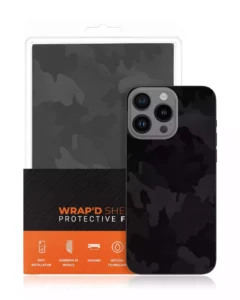 Wrapd Back Skin - Camouflage Pattern (Black) (10 Pack)