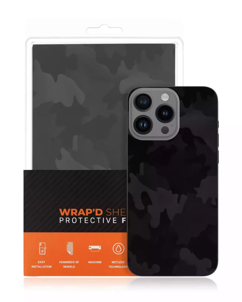 Wrapd Skin - Camouflage Pattern (Black) (10 Pack)