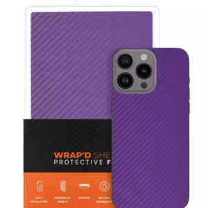 Wrapd Skin - Carbon Fiber Pattern (Purple) (10 Pack)