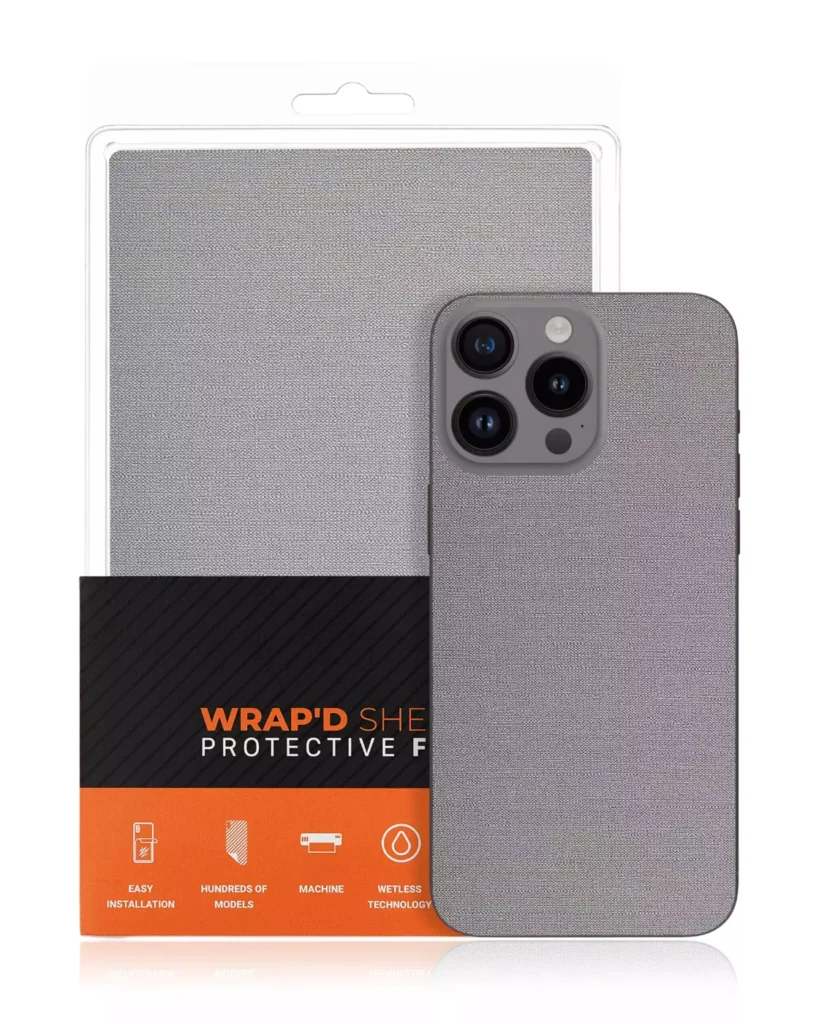 Wrapd Skin - Cloth pattern (Gray) (10 Pack)
