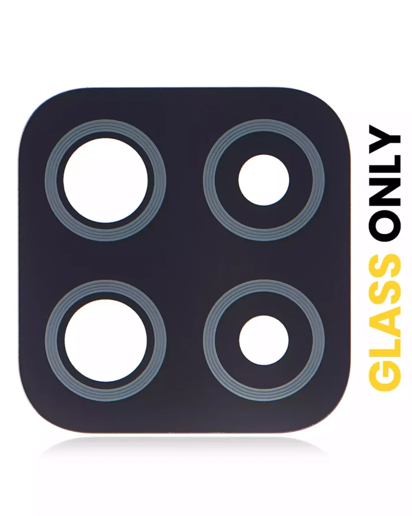 Back Camera Lens (Glass Only) With Adhesive For Samsung Galaxy A22 4G (A225 / 2021) (Black) (10 Pack)