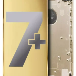 Back Housing W/ Small Parts For iPhone 7 Plus (No Logo) (Aftermarket Plus) (Gold)