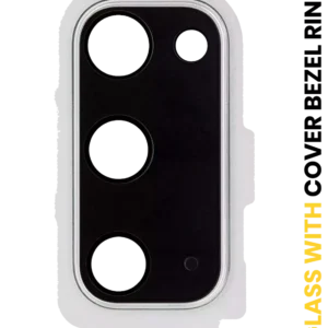 Back Camera Lens With Cover Bezel Ring For Samsung Galaxy S20 / S20 5G (Cloud White)