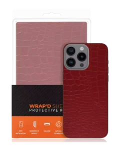 Wrapd Back Skin - Crocodile Pattern (Red) (10 Pack)