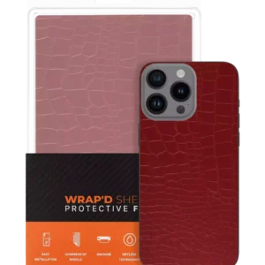 Wrapd Skin - Crocodile Pattern (Red) (10 Pack)