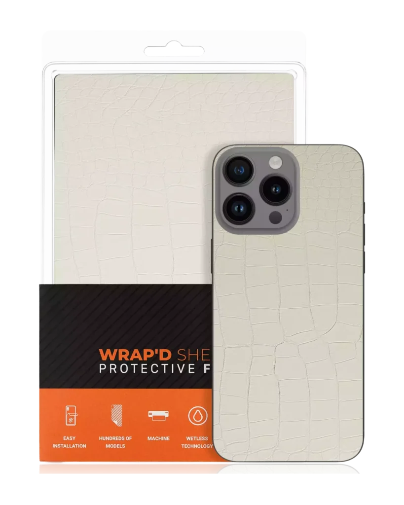 Wrapd Skin - Crocodile Pattern (White) (10 Pack)
