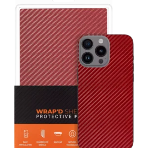 Wrapd Skin - Carbon Fiber Pattern (Red) (10 Pack)