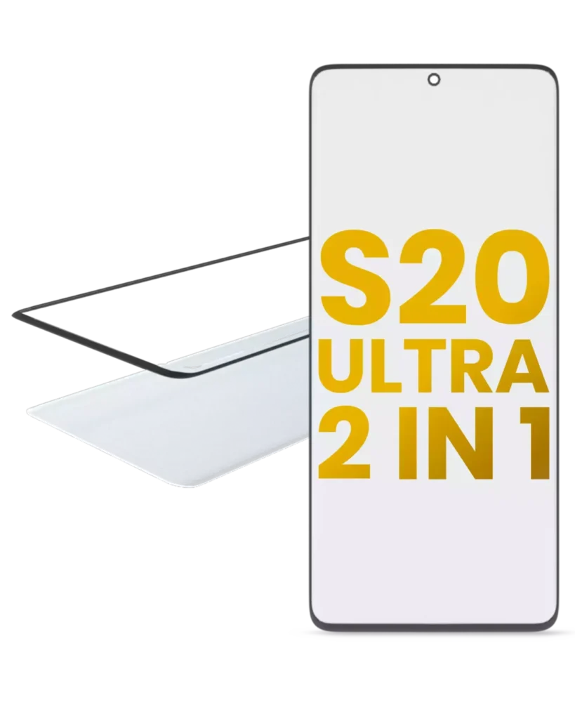 2 in 1 Front Glass With OCA Pre-Installed For Samsung Galaxy S20 Ultra