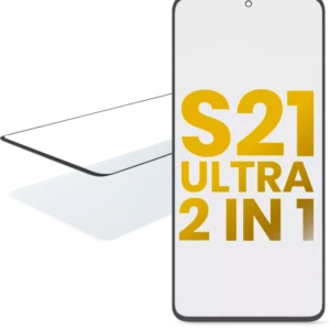 2 in 1 Front Glass With OCA Pre-Installed For Samsung Galaxy S21 Ultra