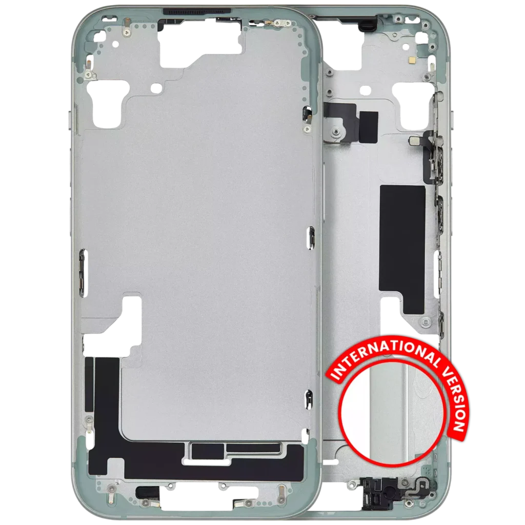 Mid-Frame Housing W/ Small Parts For iPhone 15 (EU / Global Version) (Aftermarket Plus) (Green)