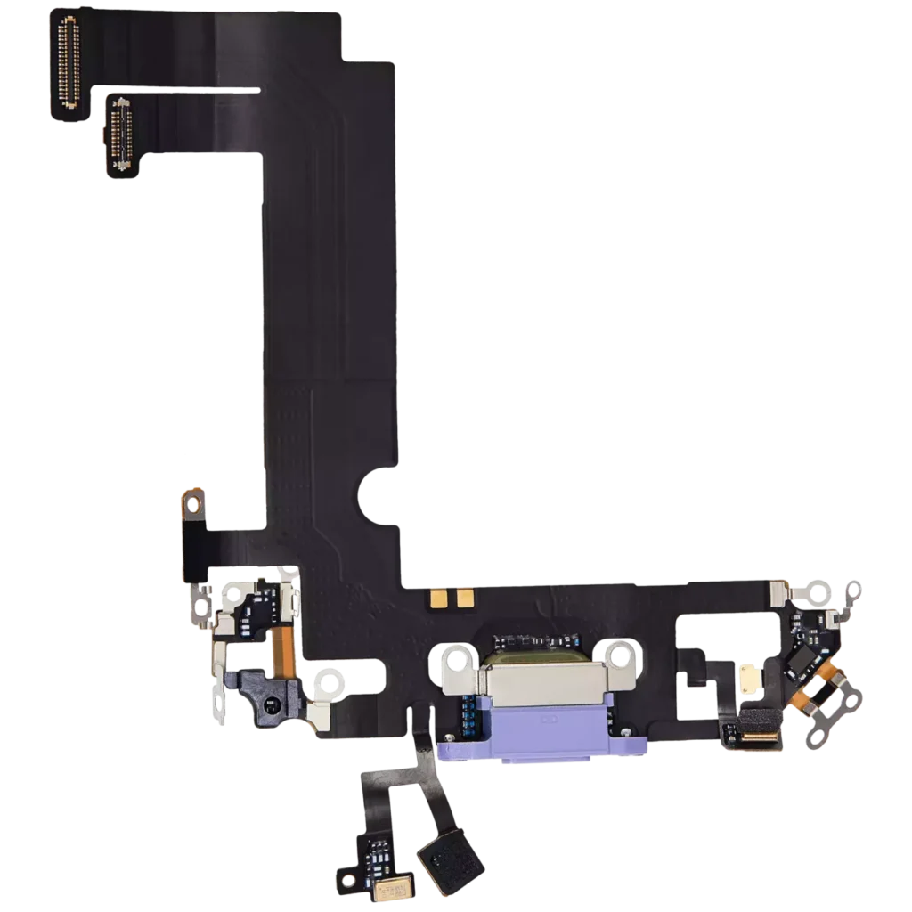 Charging Port Flex Cable For iPhone 12 Mini (Used OEM Pull) (Purple)