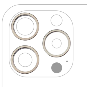 Back Camera Bezel Ring Only For iPhone 15 Pro (Natural Titanium) (3 Piece Set)