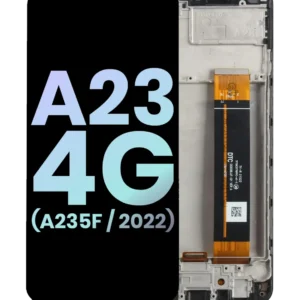 LCD Assembly With Frame For Samsung Galaxy A23 4G (A235F / 2022) (International Version) (Service Pack) (All Colors)