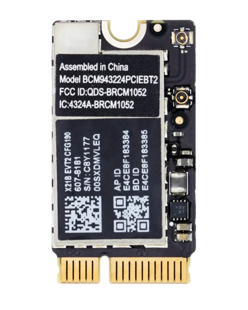 AirPort Wireless Network Card For MacBook Air 11" A1370 (2011) / 11" A1465 (2012) / 13" A1369 (2011) / 13" A1466 (2012)