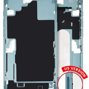 Mid-Frame Housing W/ Small Parts For iPhone 16 Plus (US Version) (Used OEM Pull: Grade A) (Teal)