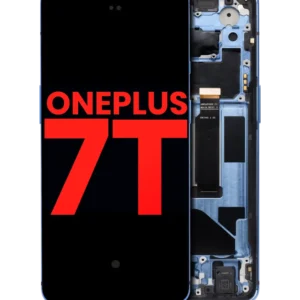 OLED Assembly With Frame For OnePlus 7T (Aftermarket Plus) (Glacier Blue)