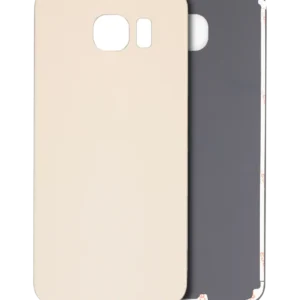 Back Cover Glass For Samsung Galaxy S6 (No Logo) (Aftermarket Plus) (Gold)
