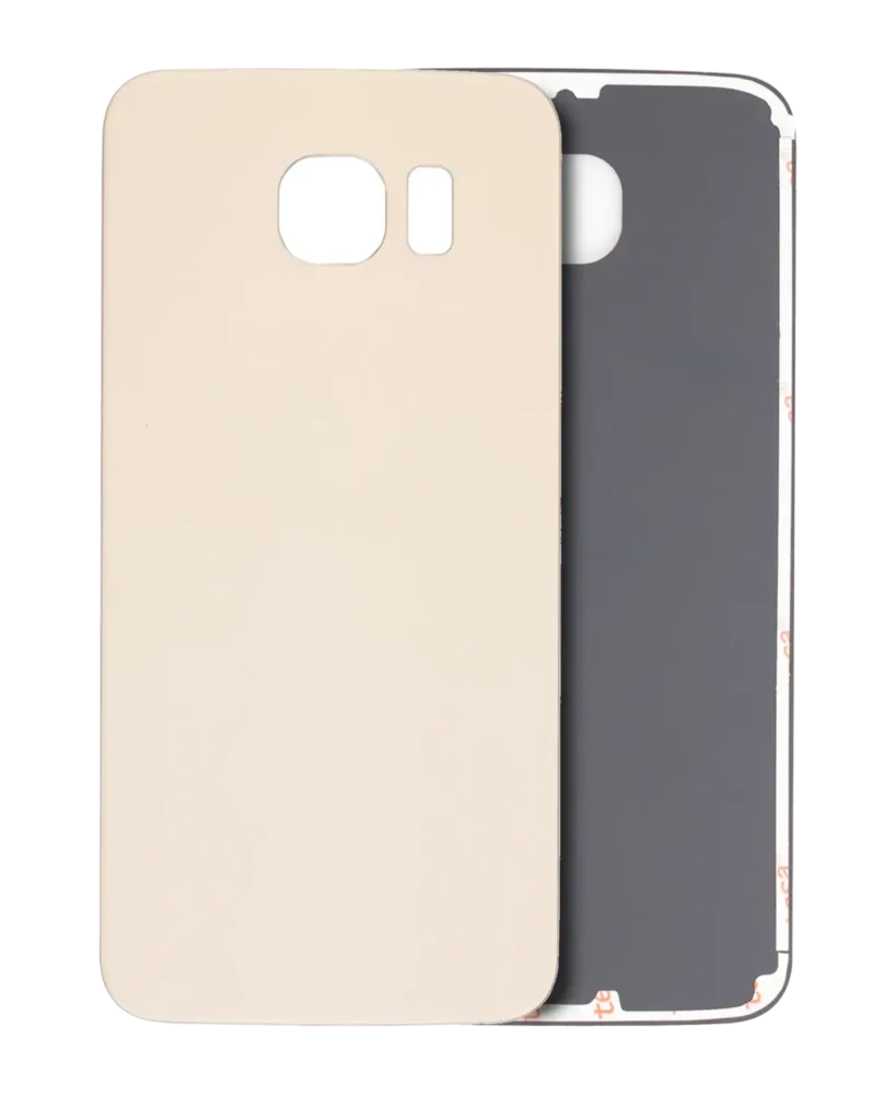 Back Cover Glass For Samsung Galaxy S6 (No Logo) (Aftermarket Plus) (Gold)