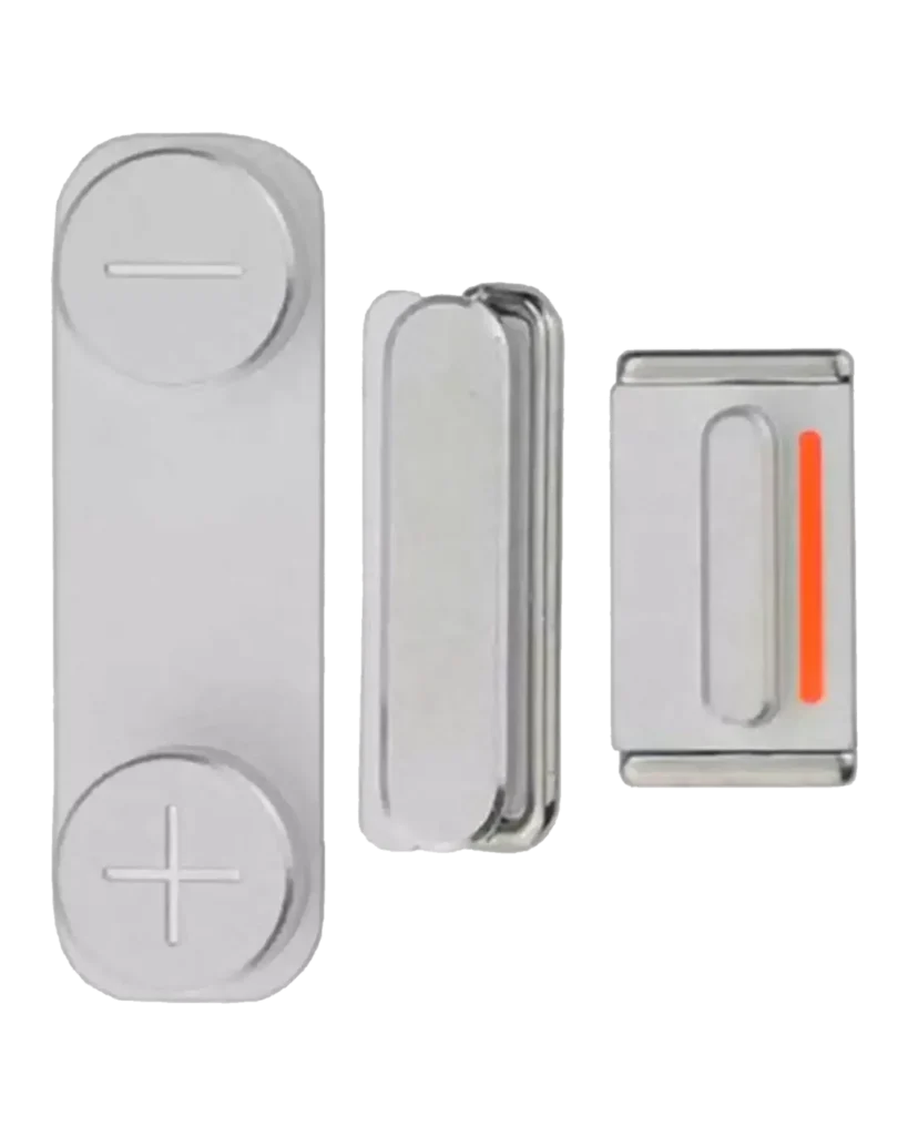 Hard Buttons Set (Power / Volume / Vibration Motor) For iPhone 5S / SE (2016) (Silver)
